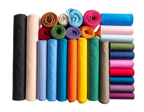 Rolled Fabric Bolt with Pattern – Transparent