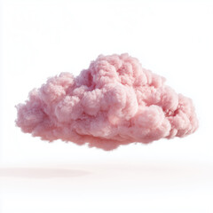 Pink Fluffy Cloud - A Whimsical Cloud , isolated on white background png