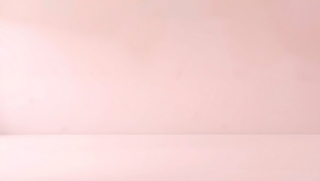Simple pink studio background wall and floor