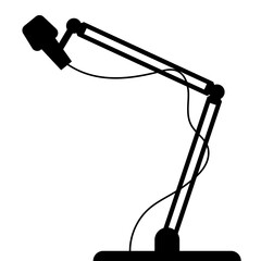 Desk Mic Flat Illustration