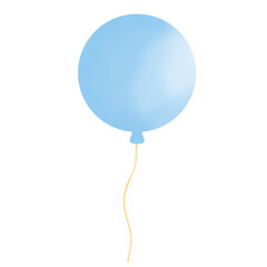 balloons isolated on white background. watercolor illustration 