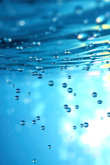 A close up of water with many small bubbles