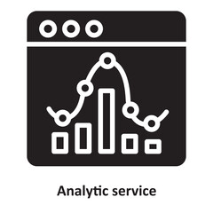 Analytic service Vector Icon which can easily modify or edit