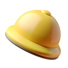 Fototapeta premium yellow billed cap 3d rendering isolated on white