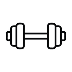 dumbbell on white background