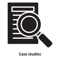 Case studies Vector Icon which can easily modify or edit