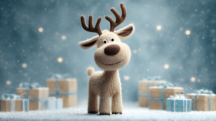 Christmas Reindeer Gift Box