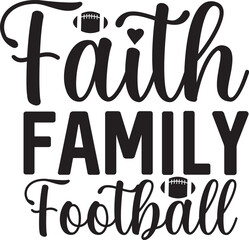 Fototapeta premium Basic RGB Faith Family Football svg