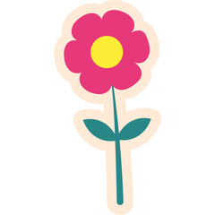 Cute Flower Sticker
