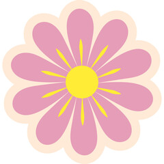 Cute Flower Sticker