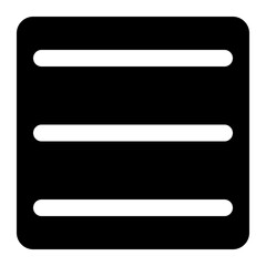 Fototapeta premium menu bar black glyph icon