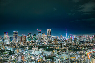 日本の東京の夜景