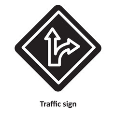 Traffic sign Vector Icon which can easily modify or edit