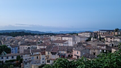 Fototapeta premium panoramic view of orange procence city, france