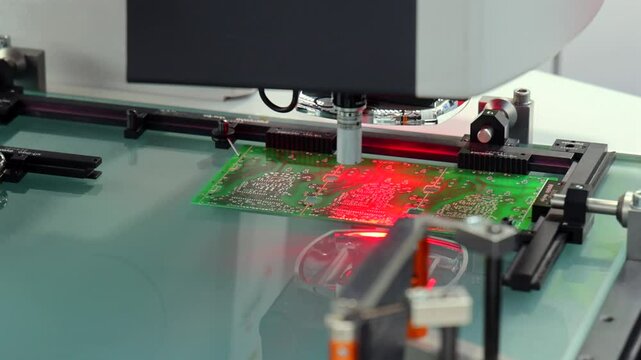 Automatic Pcb Scanning Test Equipment Electronic Process