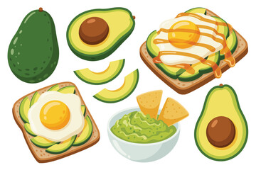 Avocado Toast with Fried Egg Guacamole and Tortilla Chips