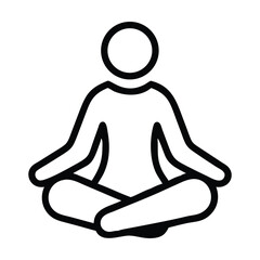 yoga silhouette vector