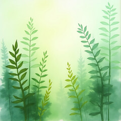 Obraz premium green bamboo leaves