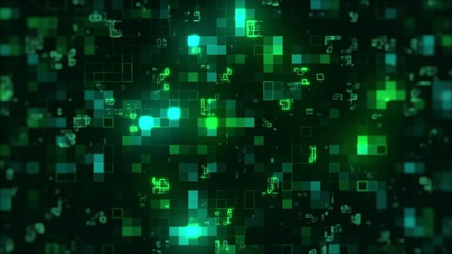 Green geometric futuristic 