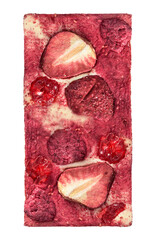 Berry chocolate isolated
