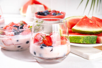 Subak Hwachae cocktail, Korean traditional watermelon punch
