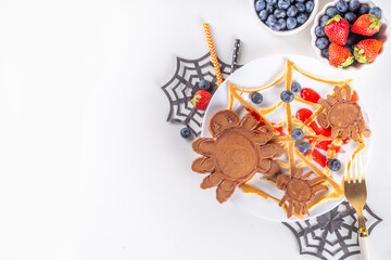 Funny kids pancake breakfast for Halloween