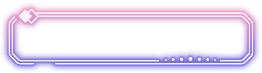 Fototapeta premium Neon Gradient Rectangle Frame Sign