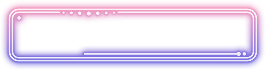 Fototapeta premium Neon Gradient Rectangle Frame Sign