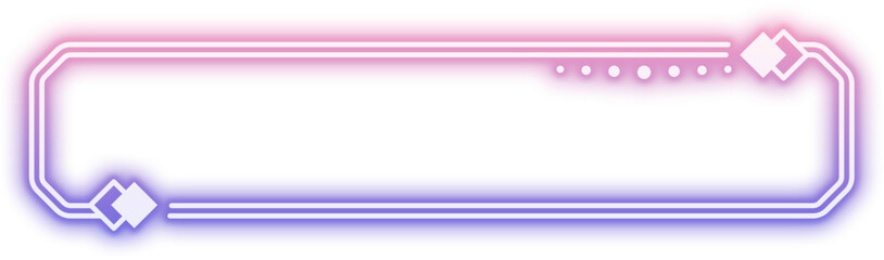 Obraz premium Neon Gradient Rectangle Frame Sign