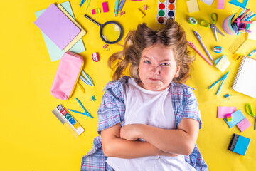 Schoolgirl ready to back to school