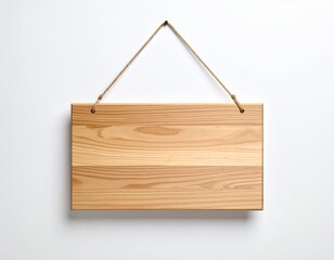 Cartel de madera en blanco de forma rectangular. El cartel está compuesto por listones de madera.