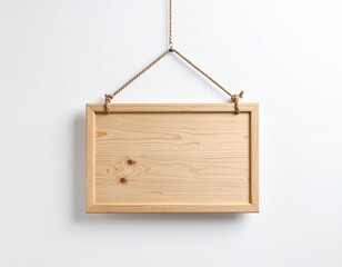  Cartel de madera en blanco de forma rectangular. El cartel está compuesto por listones de madera.