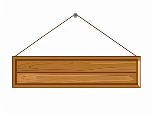  Cartel de madera en blanco de forma rectangular. El cartel está compuesto por listones de madera.