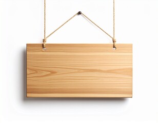  Cartel de madera en blanco de forma rectangular. El cartel está compuesto por listones de madera.