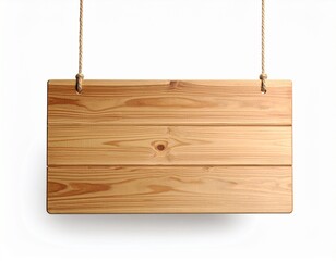  Cartel de madera en blanco de forma rectangular. El cartel está compuesto por listones de madera.