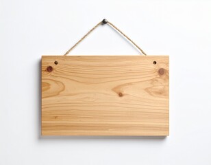  Cartel de madera en blanco de forma rectangular. El cartel está compuesto por listones de madera.