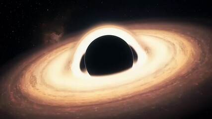 Supermassive Black Hole Accretion Disk. (1) - Powered by Adobe