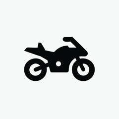 Fototapeta premium motor bike icon fully editable vector template