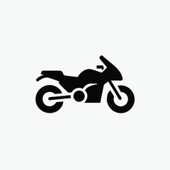 Fototapeta premium motor bike icon fully editable vector template