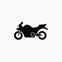 Obraz premium motor bike icon fully editable vector template