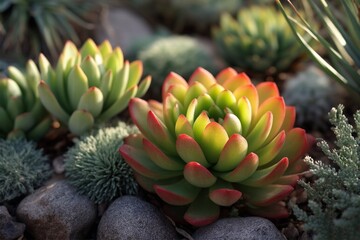 Obraz premium close up of a a vibrant succulent plant 