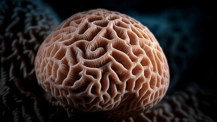 Obraz premium Close-up of intricate coral structure