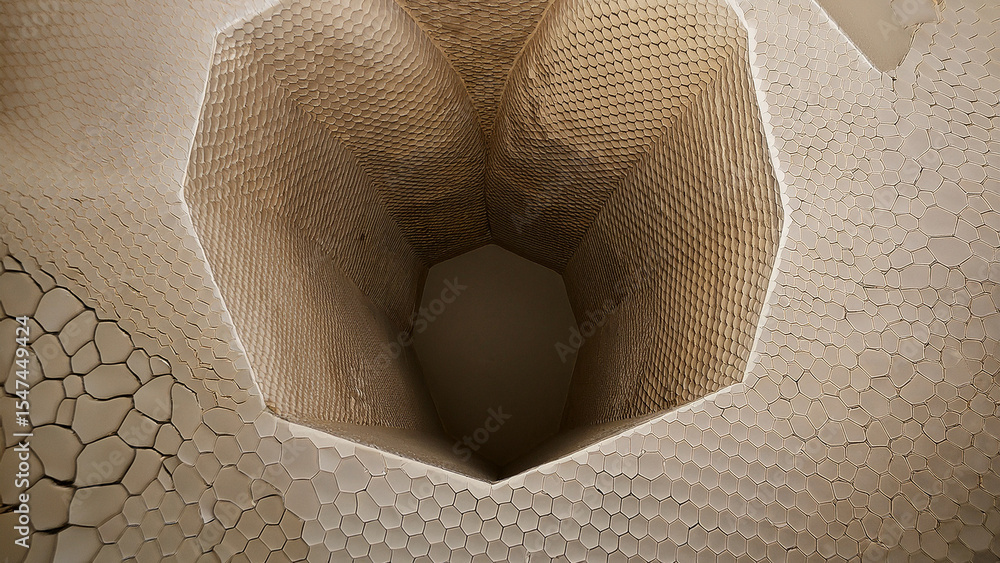 Aufkleber abstract geometric design with hexagonal patterns