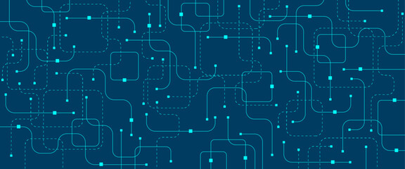 Digital tech motherboard texture design. Creative idea AI banner concept for internet technology. Software coding. Engineering concept for poster, cover, banner, header, web, presentation template