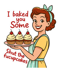 Sarcastic Retro Housewife 