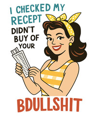 Sarcastic Retro Housewife 