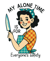 Sarcastic Retro Housewife 