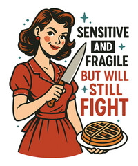 Sarcastic Retro Housewife 