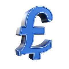 Sign of pound sterling icon in isometric 3d style isolated on white background. Money symbol