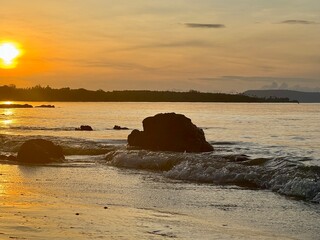 seashore at sunrise